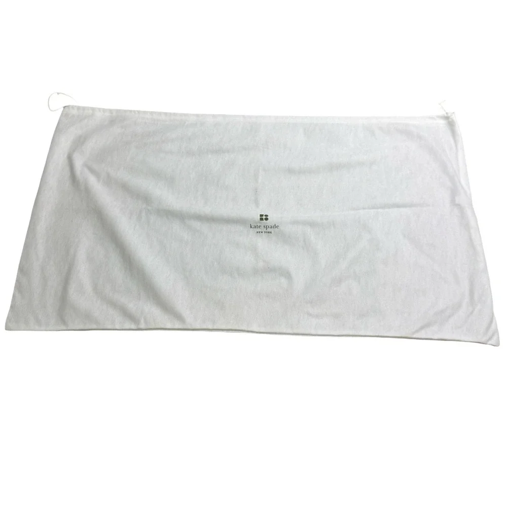 Kate Spade New York Dust Bag Large White Good Handbag Storage Cover Accessory >